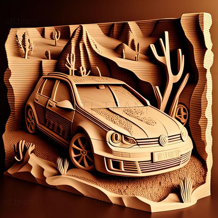 3D model Volkswagen Golf VI (STL)